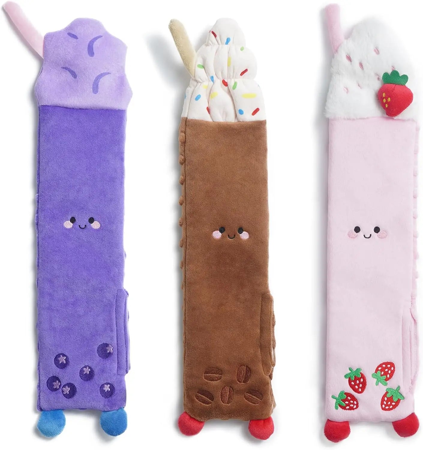 Dog Squeaky Toys, 5 PCS Crinkle Plush Dog Toys, No Stuffing Dog Toys for Small Medium Large Dogs, Stuffless Puppy Toys for Bored