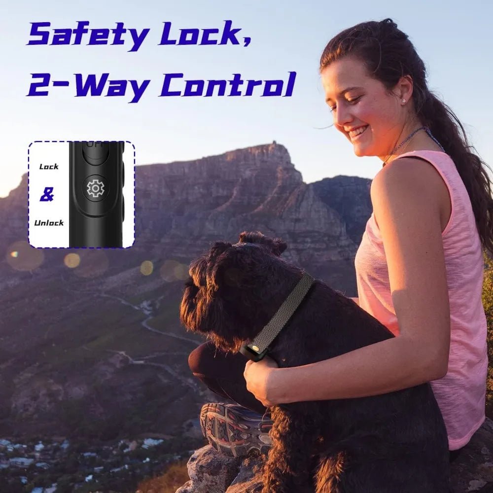 3300Ft Remote Electronic Training Collar for Dogs, 4 Modes, Rechargeable, IPX7 Waterproof - Barking & Purrfectly Happy