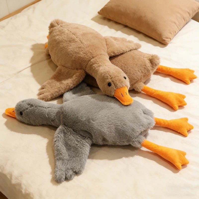 50cm Goose Plush Toy Soft Stuffed Pillow Cats Dogs Relax Pet Companion Anxiety-Relieving Dog Buddy Energy Release Gift for Pets - Barking & Purrfectly Happy
