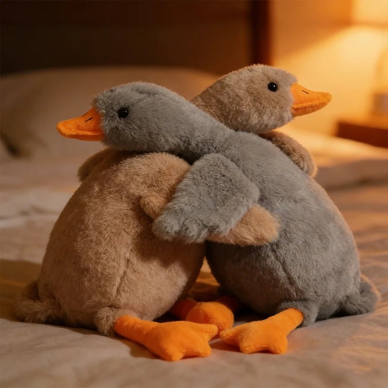 50cm Goose Plush Toy Soft Stuffed Pillow Cats Dogs Relax Pet Companion Anxiety-Relieving Dog Buddy Energy Release Gift for Pets - Barking & Purrfectly Happy