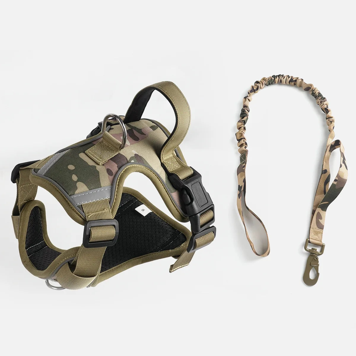 Dog harness with leash,dog collar,Heavy-Duty Dog Harness with Anti-Slip Padding, Front Leash Connector & Secure Buckles