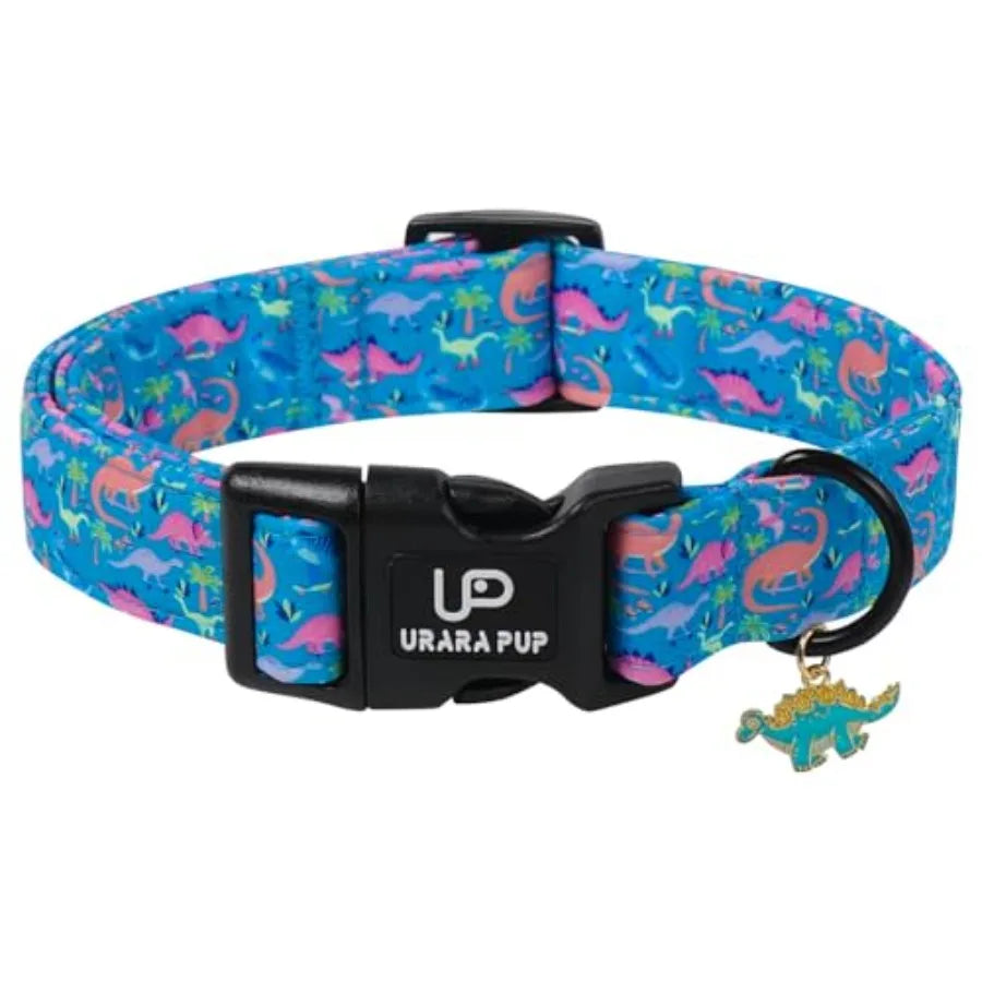 Peach Dog Collar, Summer Spring Cotton Dog Collar, Cute Fruit Pattern Adjustable Pink Pet Collar, Lightweight Durable Quick Rel