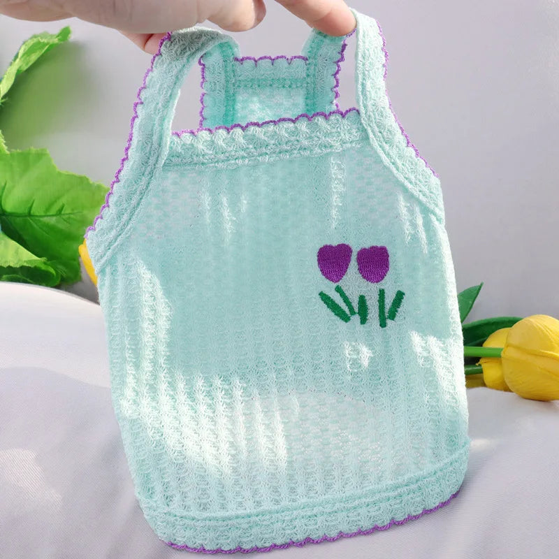 New Pet Dog Striped Sweatshirt Clothes for Small Puppy Summer Clothes Soft Cat Vest Bichon Chihuahua Costumes