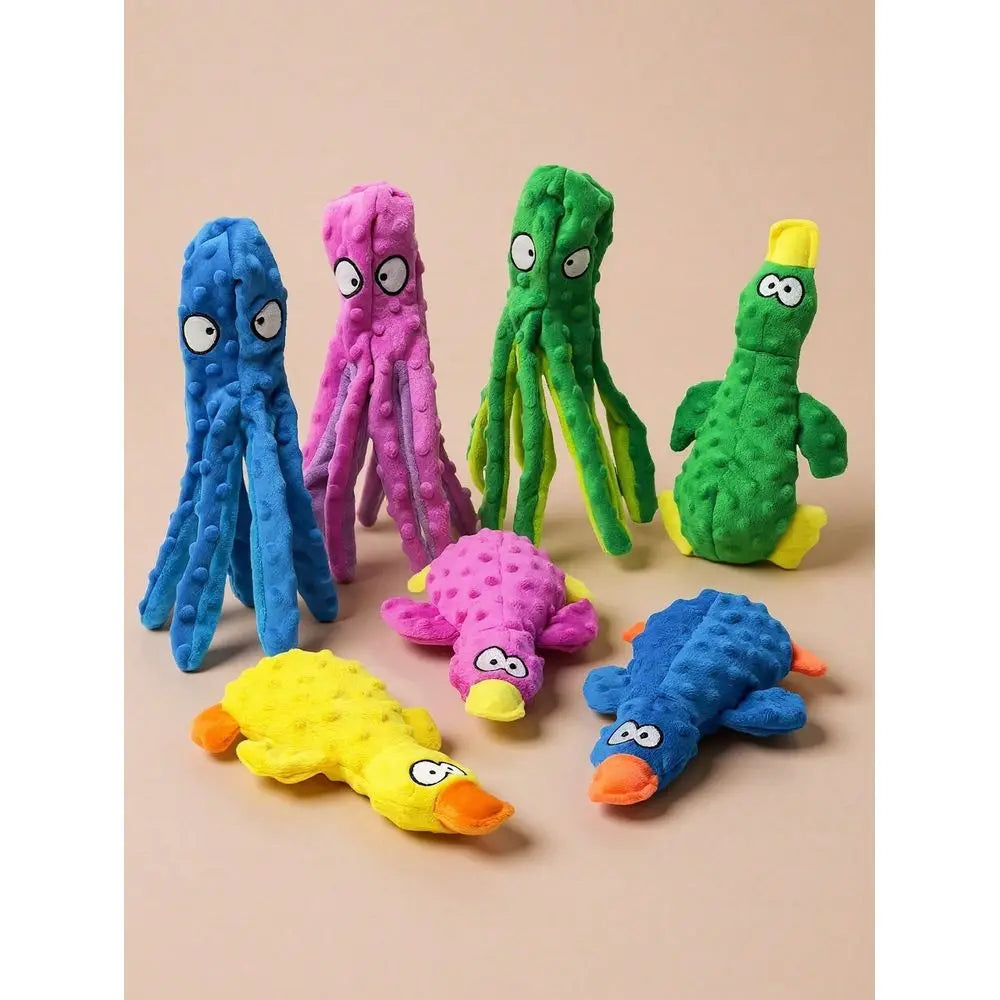 Pet Squeaky Toy, Dog Toy, Octopus Shaped Pet Toy, Interactive Toy