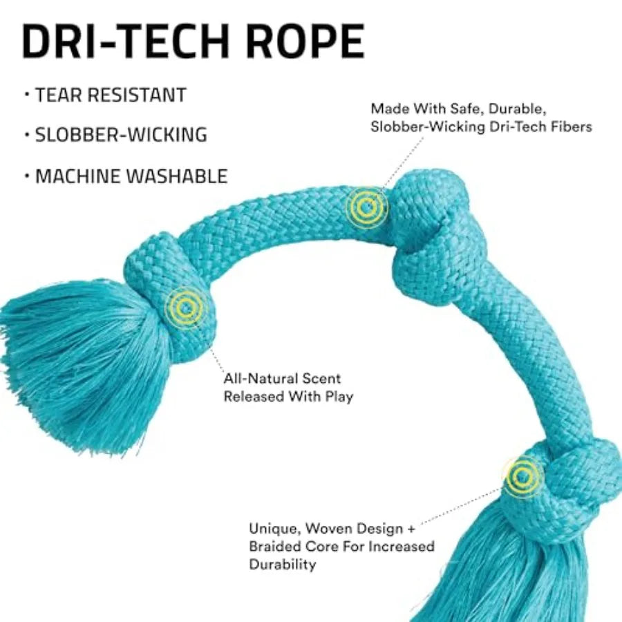 Dri-Tech Rope X-Large Peanut Butter Beef 2-Pack for Outdoor Training Durable High-Performance Chew Ideal for Active Dogs Rich F