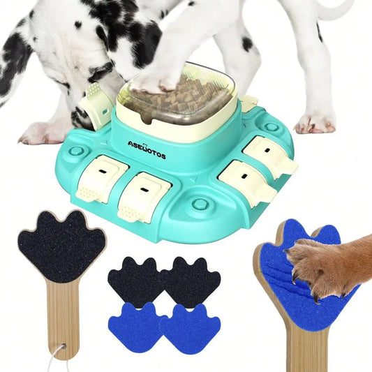 Puzzle Toy, Interactive Puzzle Slow Feeder And Dog Scratch Pad For Nails Set, Dog Nail Scratch Board, Scratching Board For Dogs