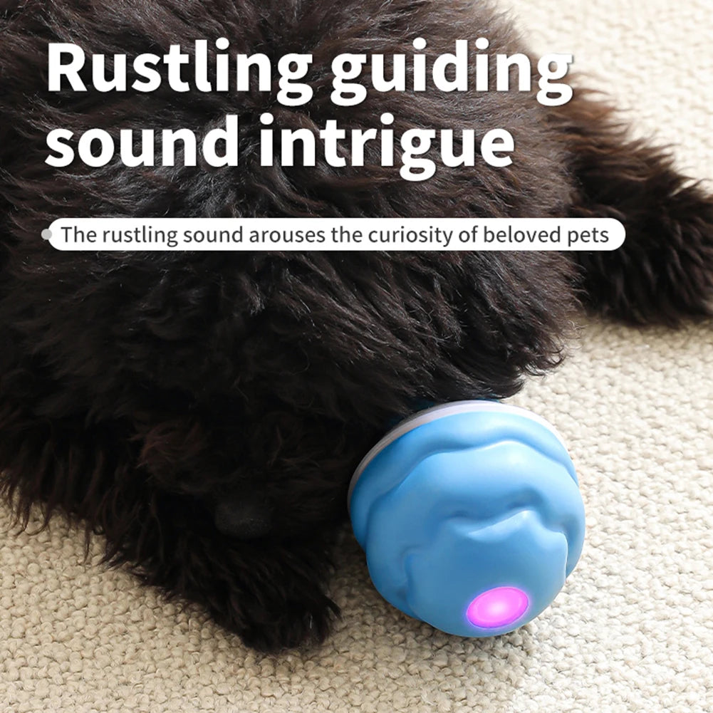 Interactive Dog Toys Ball Electric Rolling Ball USB Rechargeable Motion Activate Cat Toy 3 Modes Pet Exercise Toy for Puppies
