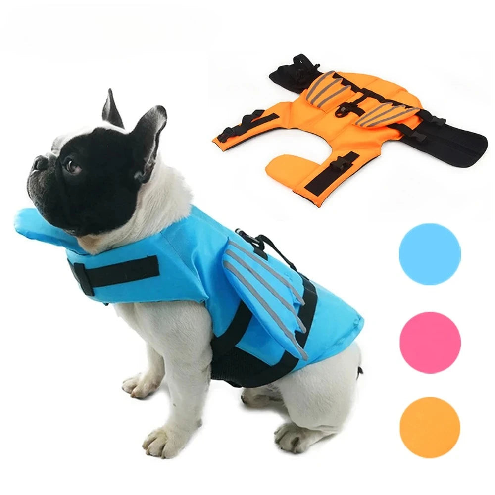 Dog Vest Summer Pet Life Jacket Swimwear Pet Clothes Swim Suit With Reflective Wing