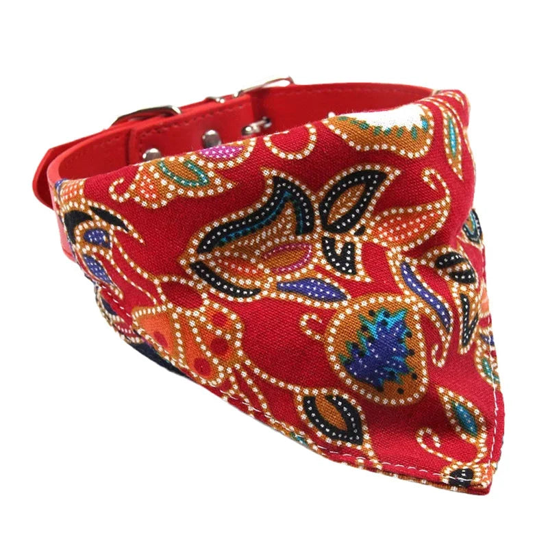 Japanese Style Sphynx Cat Collar for Cats Goats Flower Print Pet Collars with Bandanas Chinchilla mascotas Accessories Scarves