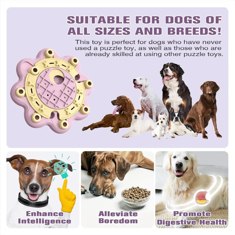 KADTC Dog Puzzle Toys Level 3 in 1 Brain Mind Treat Game Mental Stimulation Enrichment Hard Toys Puppy Holiday Birthday Gift Bor