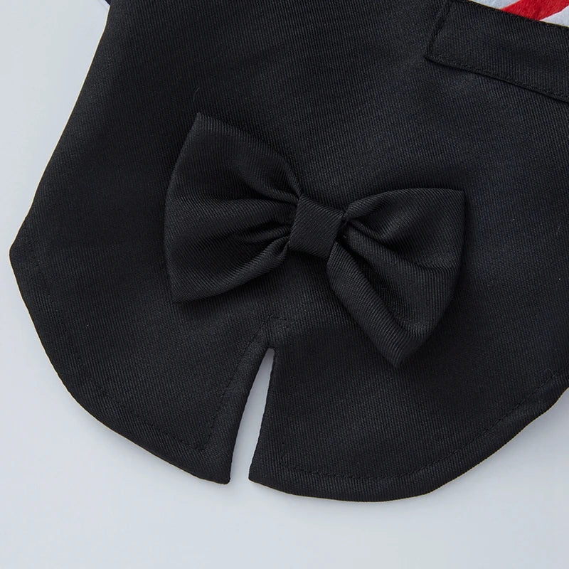 Pet Dog Tuxedo Formal Pet Wedding Party Suit for Small Medium Dogs Dog Boys Bow Tie Shirt Dog Cosplay Pet Dogs Gentleman Costume