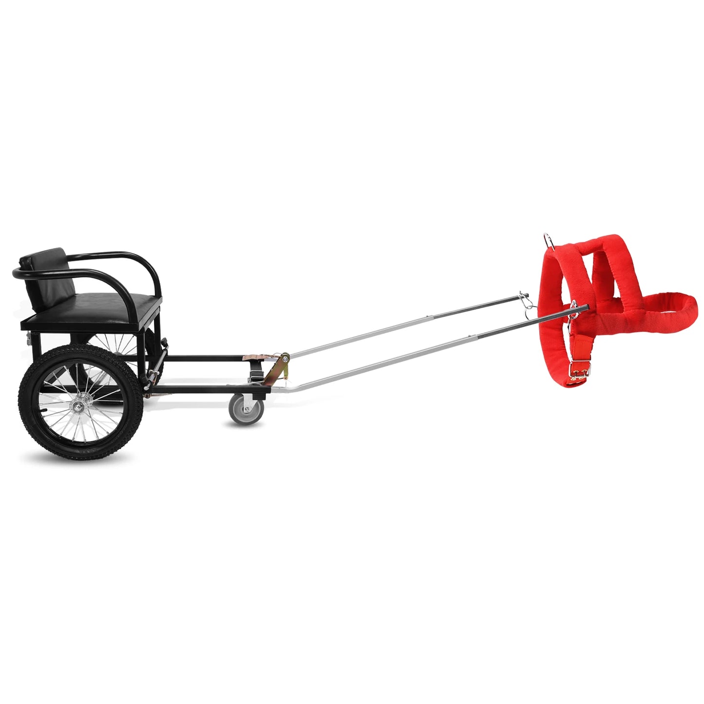 Dog Carts for Owners To Take Pets To Shopping Dogs Pulling Stroller Cart W/ Seat 40-60KG Double Brake
