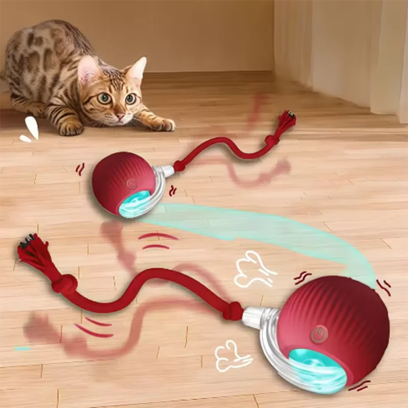 Automatic Interactive Cat Ball, Smart Self-Play Toy with Long Lasting Battery, Chew Proof for Cats Kittens