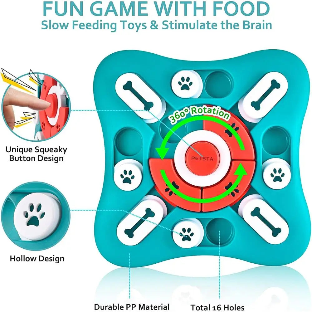 Dog Puzzle Toys, Treat Dispensing Enrichment Toys for IQ Training, Brain Stimulation, Interactive Mentally Stimulating Toys for Dogs.