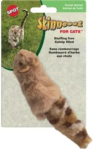 Forest Creatures Cat Toys Pack of 3: Squirrel, Chipmunk, Skunk - Interactive Play for Pets
