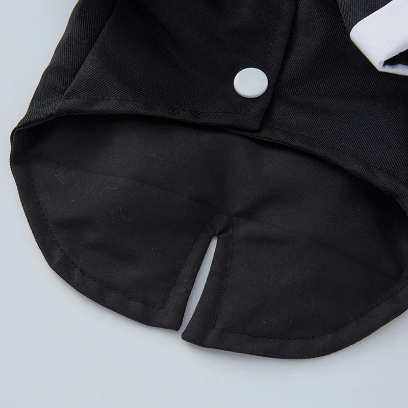Pet Dog Tuxedo Formal Pet Wedding Party Suit for Small Medium Dogs Dog Boys Bow Tie Shirt Dog Cosplay Pet Dogs Gentleman Costume