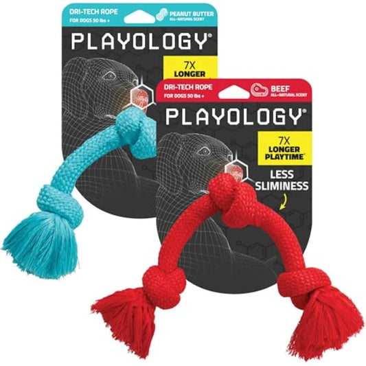 Dri-Tech Rope X-Large Peanut Butter Beef 2-Pack for Outdoor Training Durable High-Performance Chew Ideal for Active Dogs Rich F