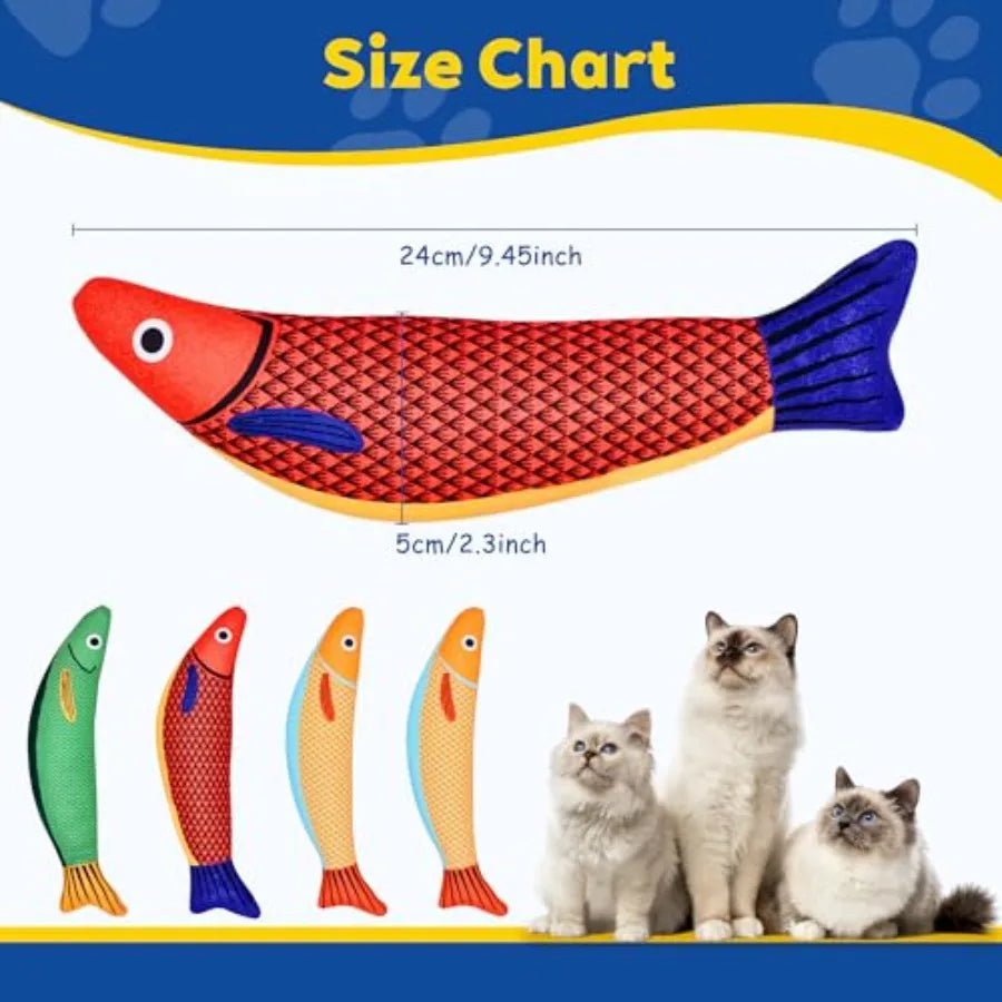 Cat Toys Catnip Toys for Cats Soft and Durable with Rattle Sound Interactive Kitten Toys for Indoor Cats Cat Chew Toy for All B - Barking & Purrfectly Happy