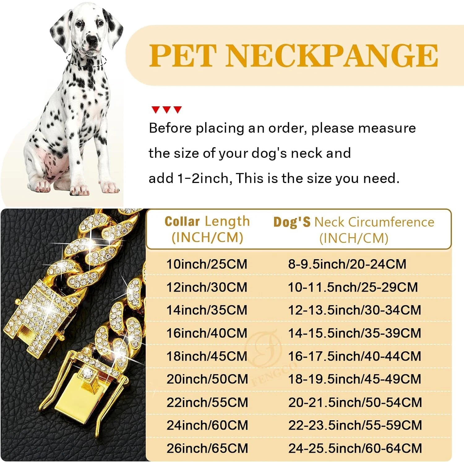Dog Chain Collar Luxury Gold Pet Metal Chain Collar For Small Medium Large Dogs Cats Pet Jewelry Necklace Accessorie - Barking & Purrfectly Happy