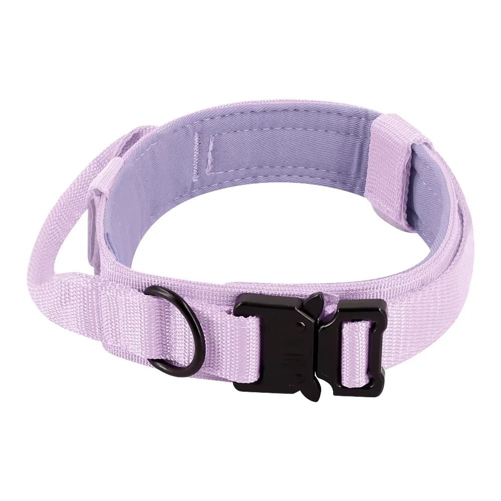 Dog Training Collar Adjustable Tactical Dog Collar And Leash Set Control Handle Pet Lead Collar For Small Big Dogs - Barking & Purrfectly Happy