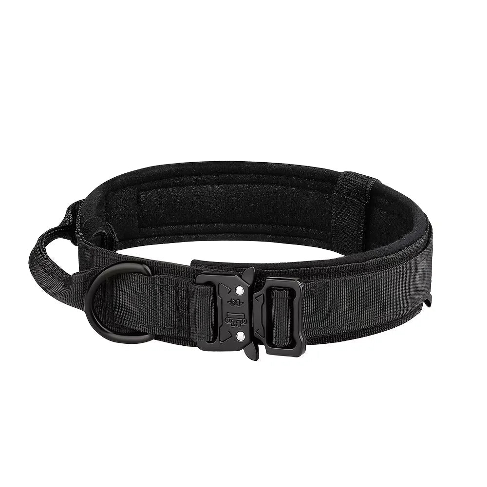 Dog Training Collar Adjustable Tactical Dog Collar And Leash Set Control Handle Pet Lead Collar For Small Big Dogs - Barking & Purrfectly Happy