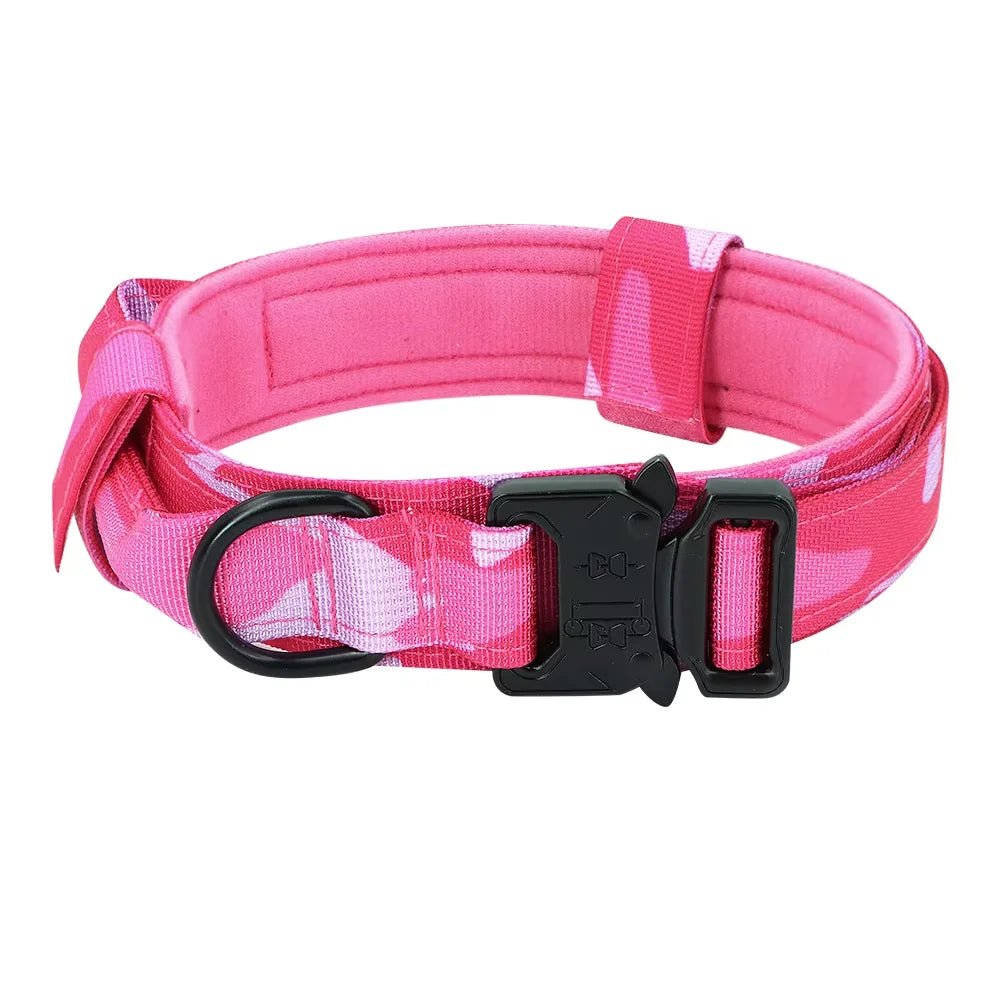 Dog Training Collar Adjustable Tactical Dog Collar And Leash Set Control Handle Pet Lead Collar For Small Big Dogs - Barking & Purrfectly Happy