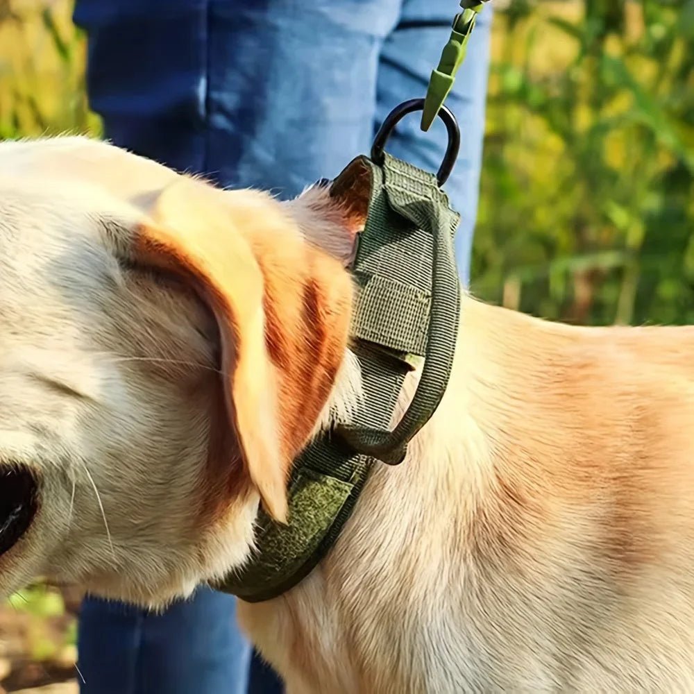 Dog Training Collar Adjustable Tactical Dog Collar And Leash Set Control Handle Pet Lead Collar For Small Big Dogs - Barking & Purrfectly Happy