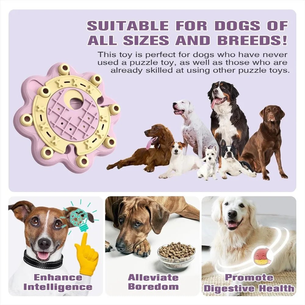 KADTC Dog Puzzle Toys Level 3 in 1 Brain Mind Treat Game Mental Stimulation Enrichment Hard Toys Puppy Holiday Birthday Gift Bor - Barking & Purrfectly Happy