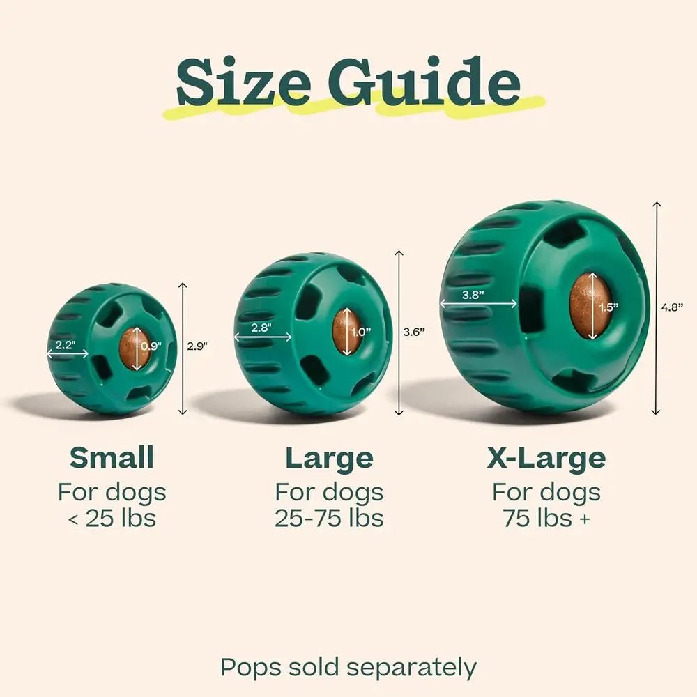 Long-Lasting Interactive Dog Ball Toy to Keep Your Pup Busy and Distracted - Safe for Dogs - Low for Medium and Large Dogs 25-75 - Barking & Purrfectly Happy