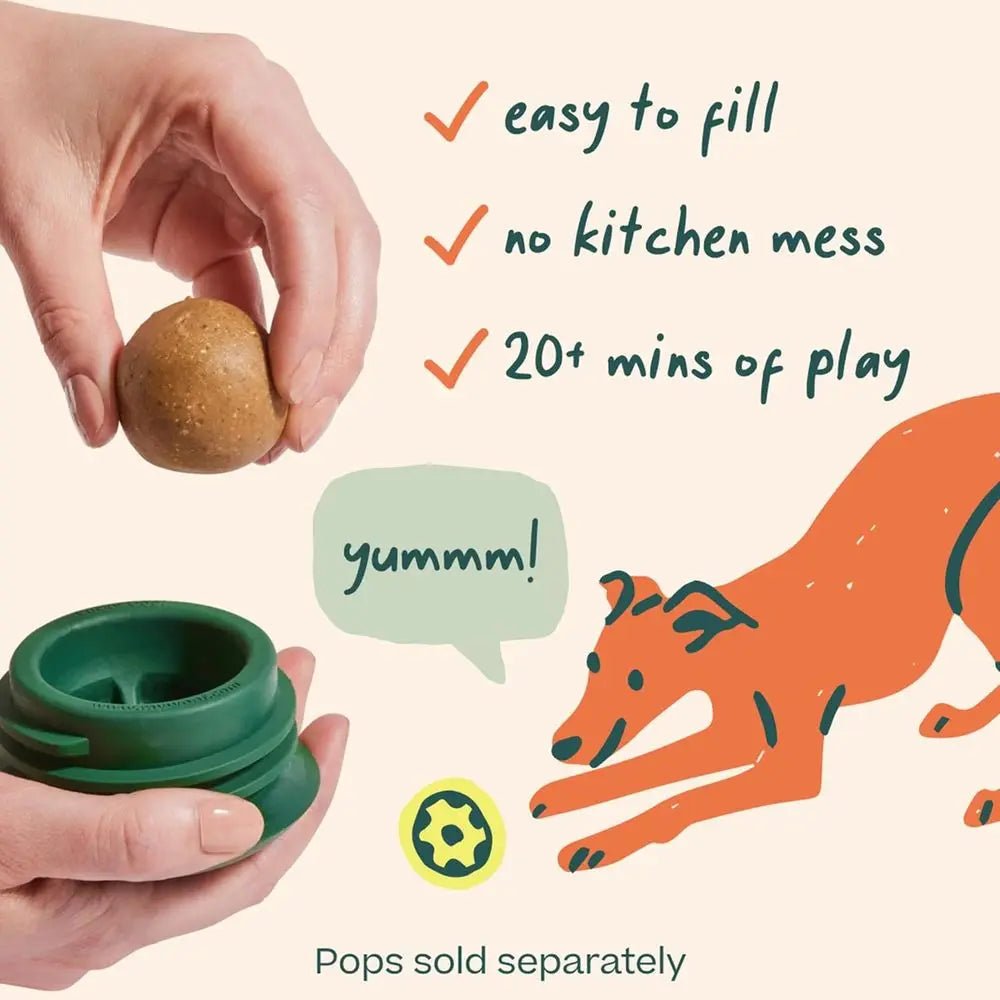 Long-Lasting Interactive Dog Ball Toy to Keep Your Pup Busy and Distracted - Safe for Dogs - Low for Medium and Large Dogs 25-75 - Barking & Purrfectly Happy