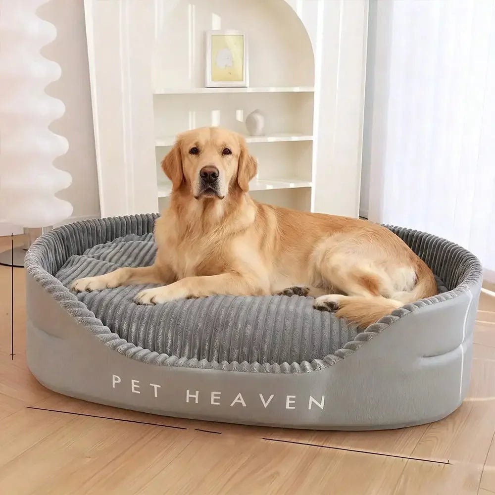 Machine-Washable Soft & Cozy Pet Bed – All-Season Dog & Cat House With Warm Mat | Plush Comfort, Winter Essential & Perfect Christmas Gift For Small/Medium/Large Pets, Indoor Outdoor Use - Barking & Purrfectly Happy