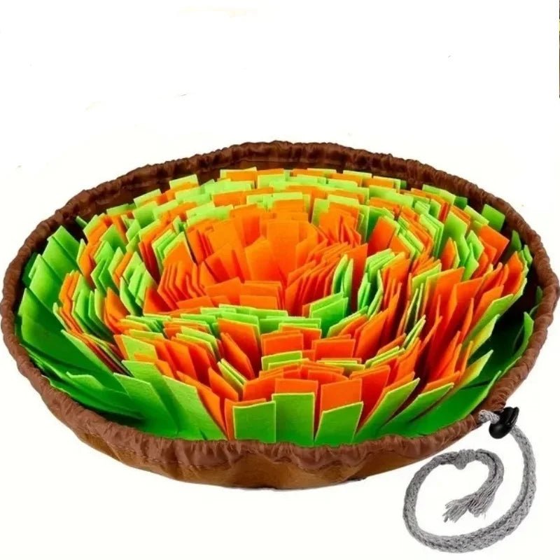 Washable Felt Pet Sniffing Pad Foldable Dog Slow Feeding Mat Toy Dog Training Snuff Mat - Barking & Purrfectly Happy